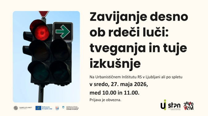 Zavijanje desno ob rdeči luči: tveganja in tuje izkušnje - strokovni posvet