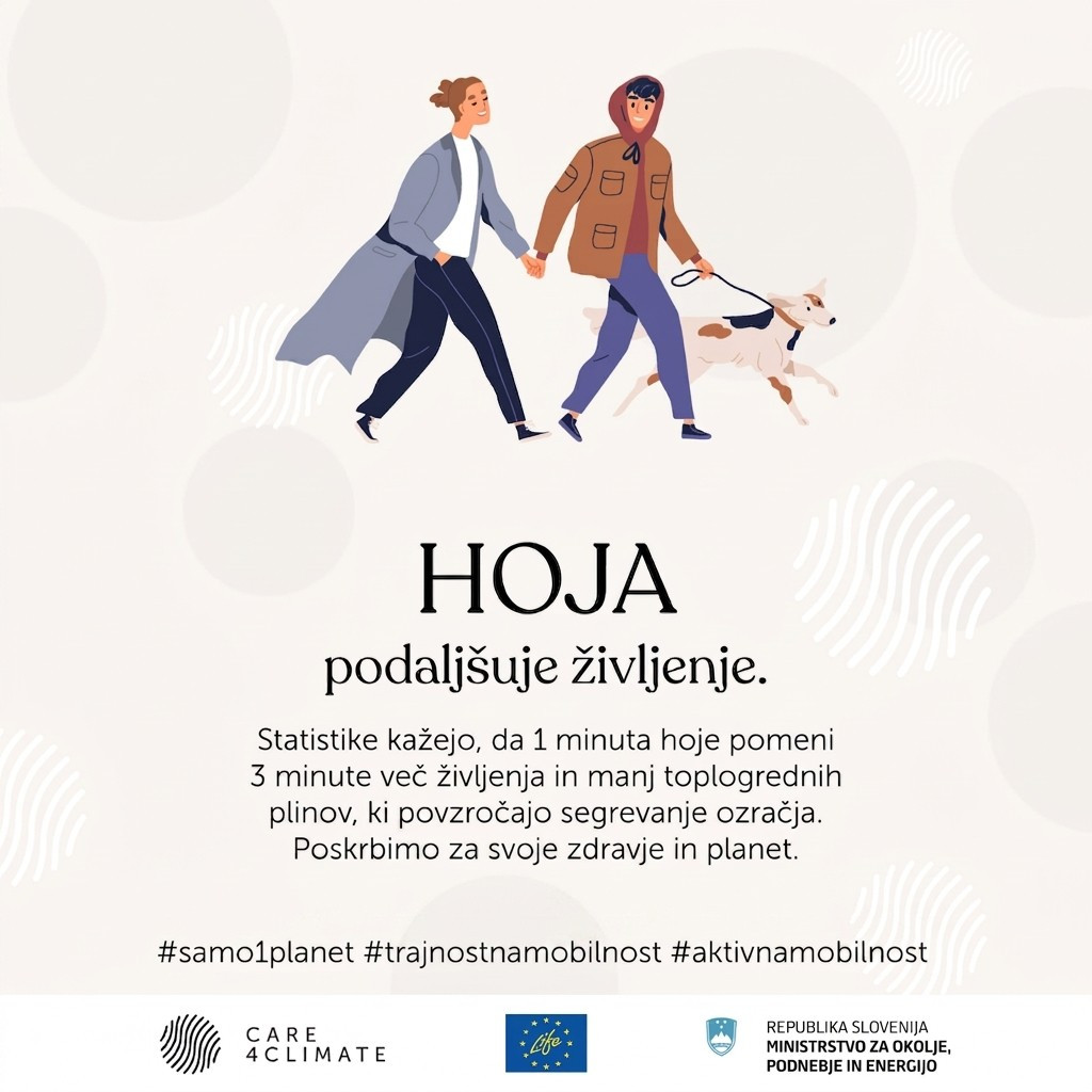 27. april naj bo tudi dan za razmislek o hoji kot delu vsakdanje mobilnosti