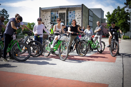 Vodeni kolesarski ogled v okviru 9. Nacionalne konference o celostnem prometne načrt...