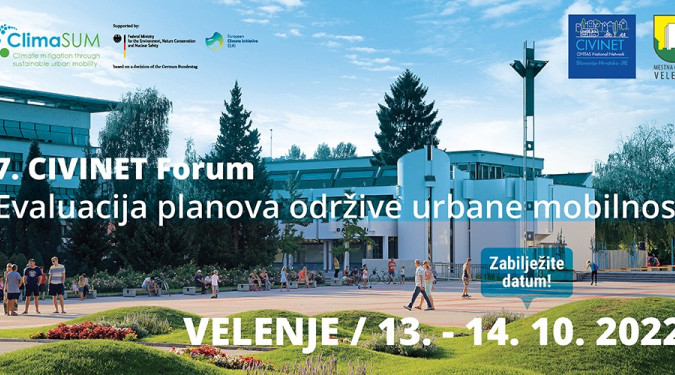 7. CIVINET Forum – Vrednotenje načrtov trajnostne urbane mobilnosti